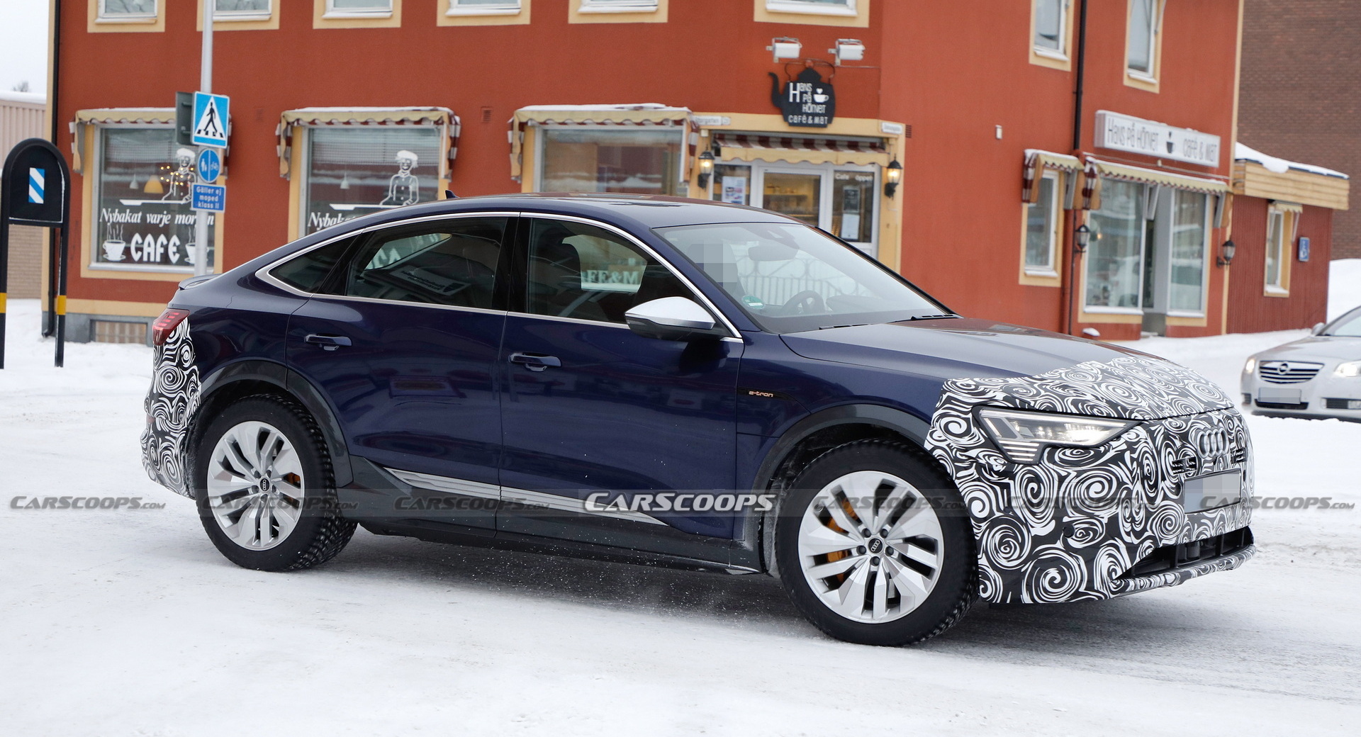Updated 2023 Audi E-tron Sportback Spotted Wearing Less Camo Than Ever