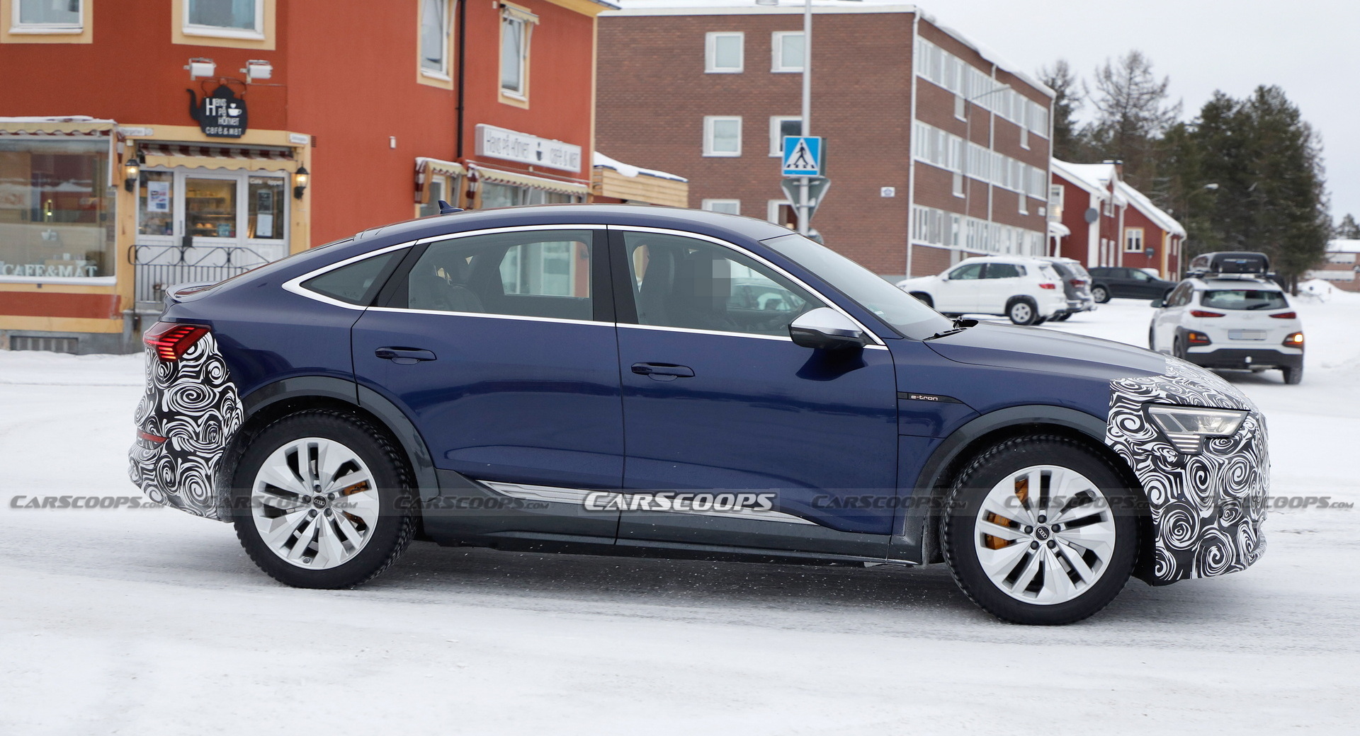 Updated 2023 Audi E-tron Sportback Spotted Wearing Less Camo Than Ever