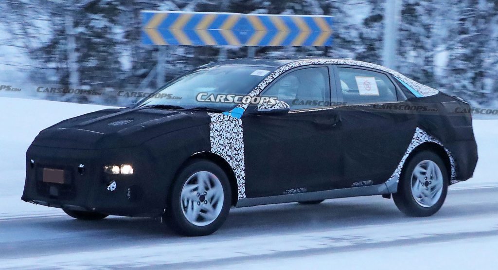  2023 Hyundai Accent Spied, Appears To Take Cues From The Larger Elantra