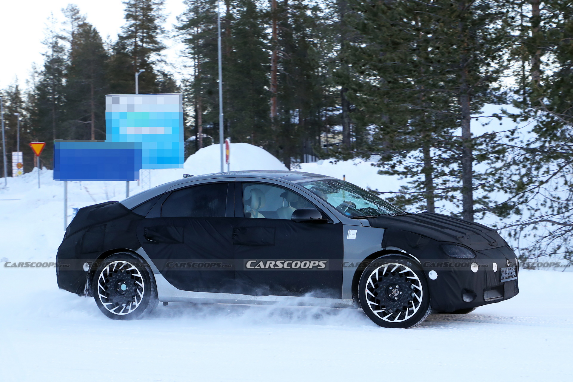 2023 Hyundai Ioniq 6’s Parametric Pixel LED Lights Spied Hiding Under Camouflage