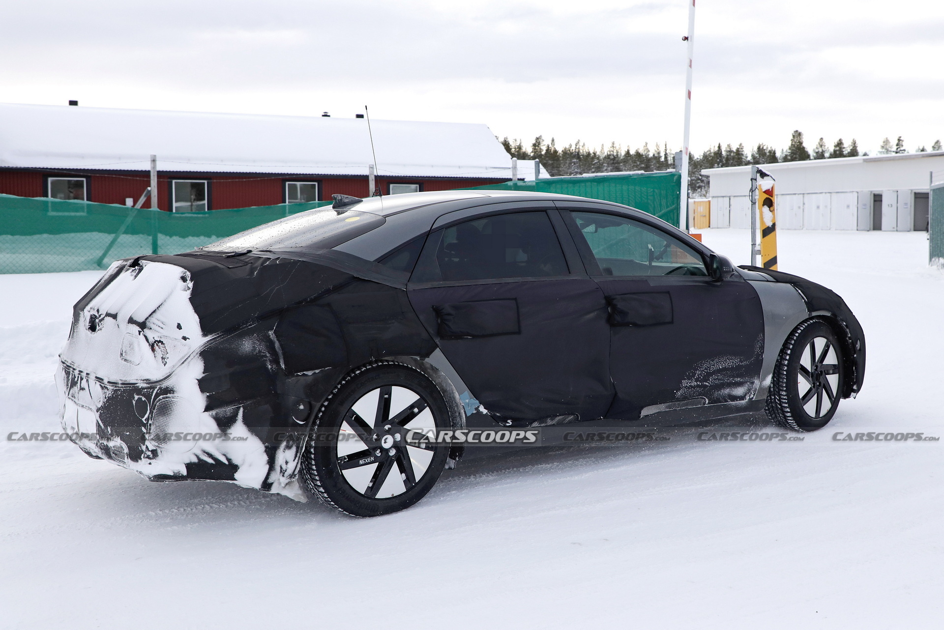 2023 Hyundai Ioniq 6’s Parametric Pixel LED Lights Spied Hiding Under Camouflage