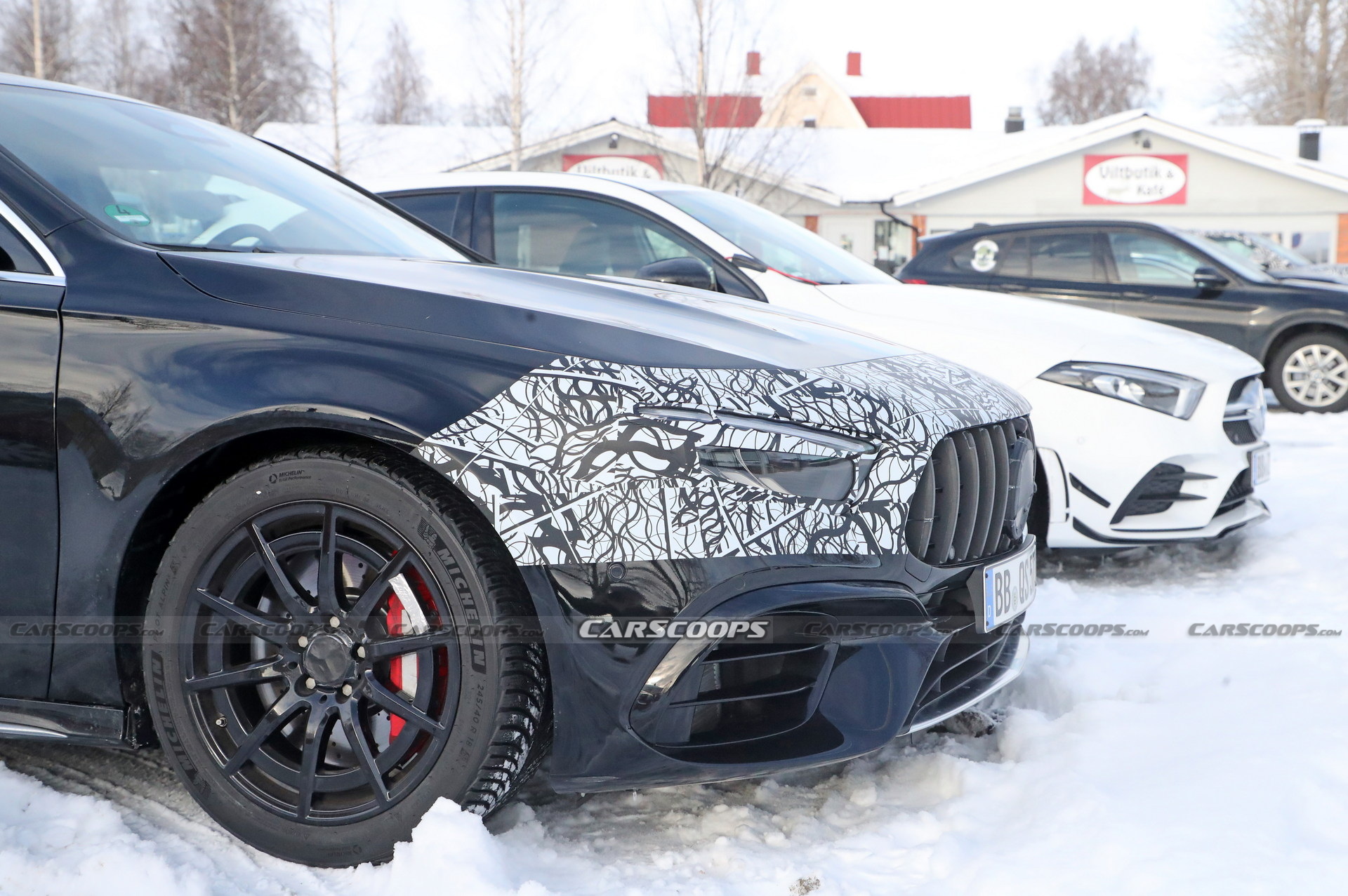 2023 Mercedes-AMG A45 Facelift Spied Inside-Out, Loses The MBUX Trackpad