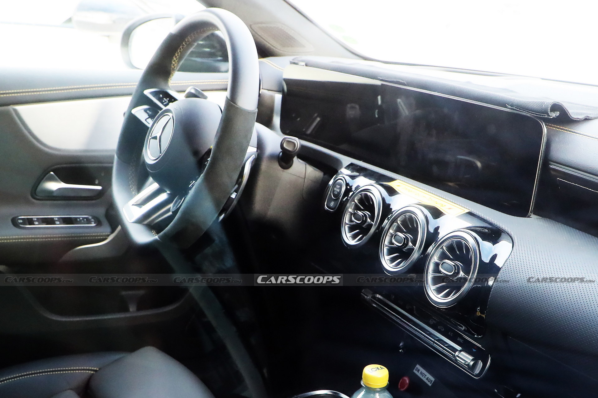 2023 Mercedes-AMG A45 Facelift Spied Inside-Out, Loses The MBUX Trackpad