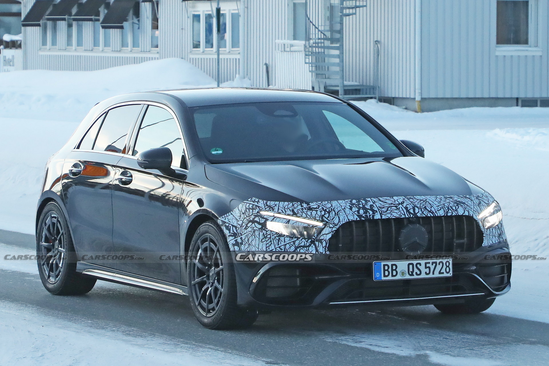 2023 Mercedes-AMG A45 Facelift Spied Inside-Out, Loses The MBUX Trackpad