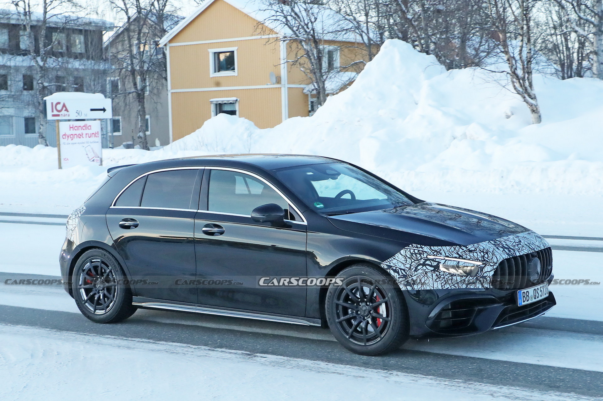2023 Mercedes-AMG A45 Facelift Spied Inside-Out, Loses The MBUX Trackpad