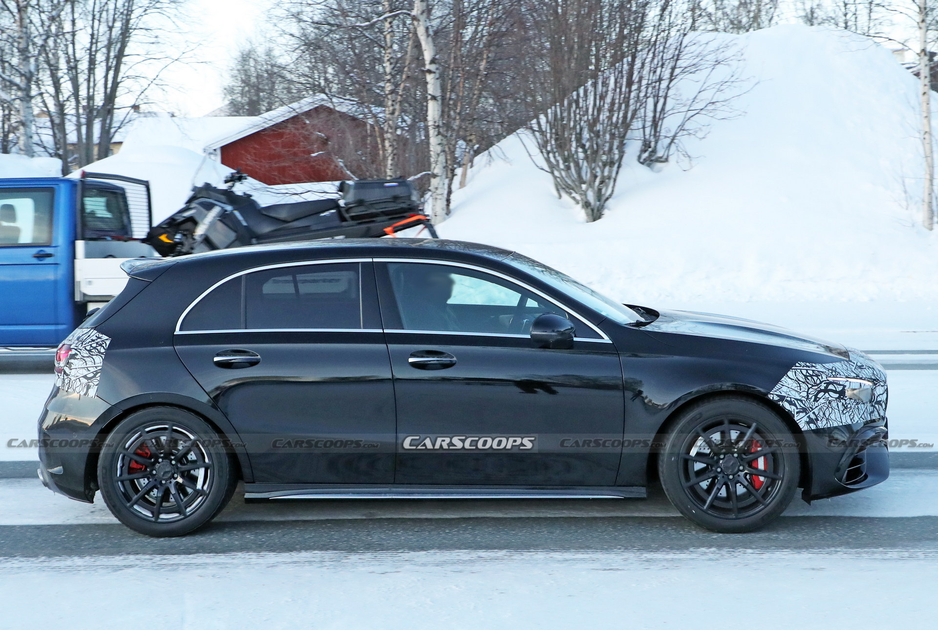 2023 Mercedes-AMG A45 Facelift Spied Inside-Out, Loses The MBUX Trackpad