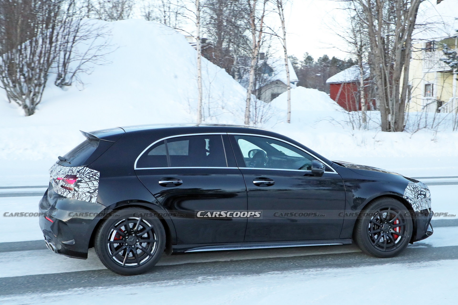 2023 Mercedes-AMG A45 Facelift Spied Inside-Out, Loses The MBUX Trackpad