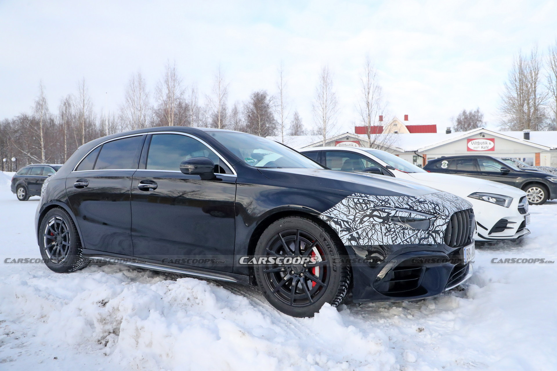 2023 Mercedes-AMG A45 Facelift Spied Inside-Out, Loses The MBUX Trackpad