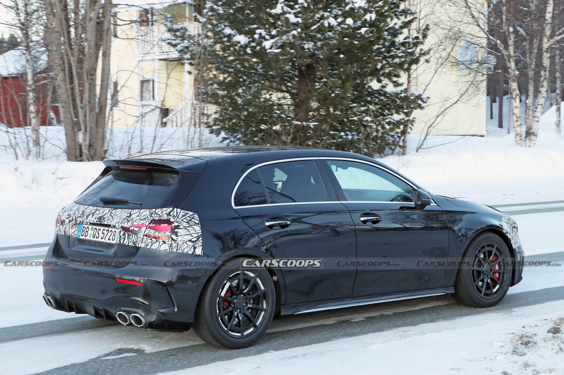 2023 Mercedes-AMG A45 Facelift Spied Inside-Out, Loses The MBUX Trackpad