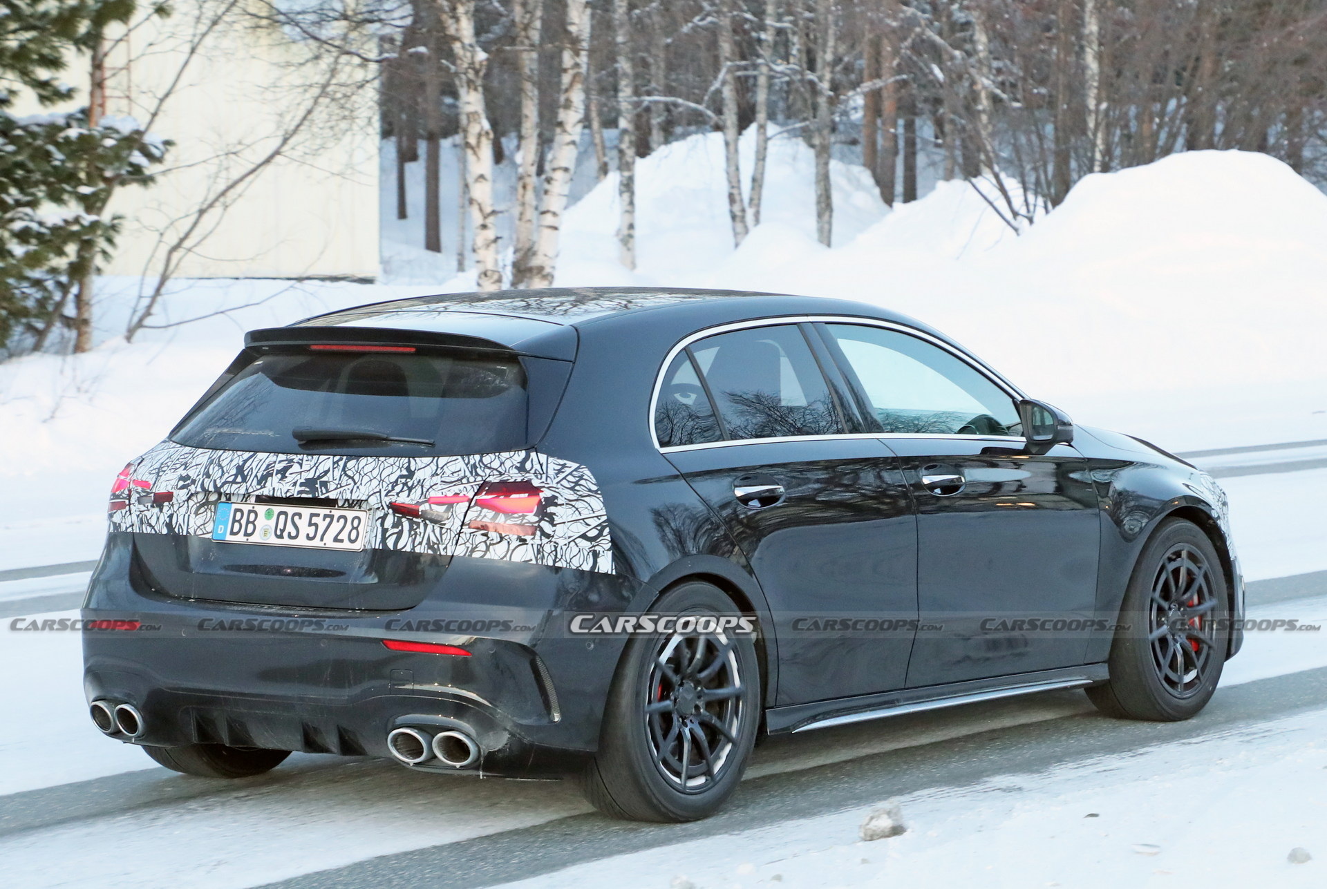 2023 Mercedes-AMG A45 Facelift Spied Inside-Out, Loses The MBUX Trackpad