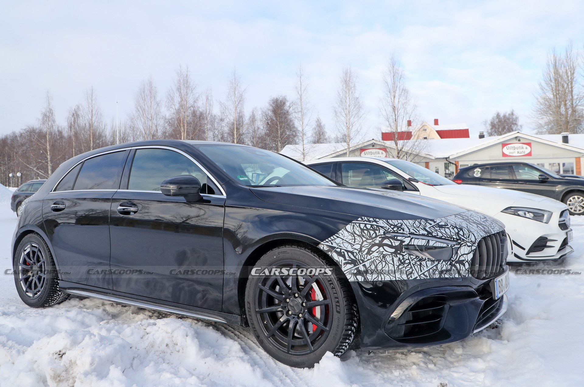 2023 Mercedes-AMG A45 Facelift Spied Inside-Out, Loses The MBUX Trackpad