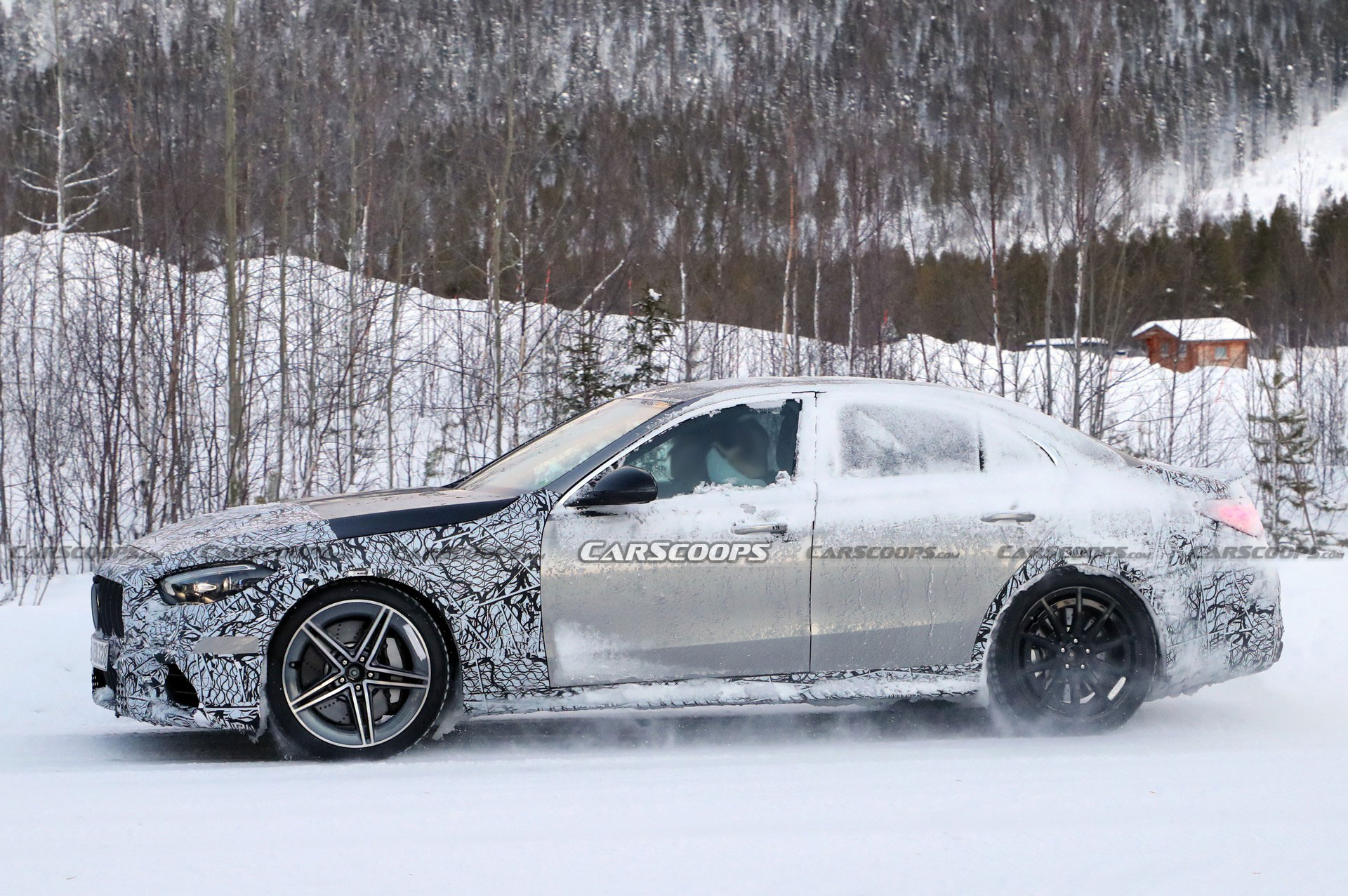 2023 Mercedes-AMG C63 Sedan And Wagon Drop Some Camo, Smile For Their Close-Up