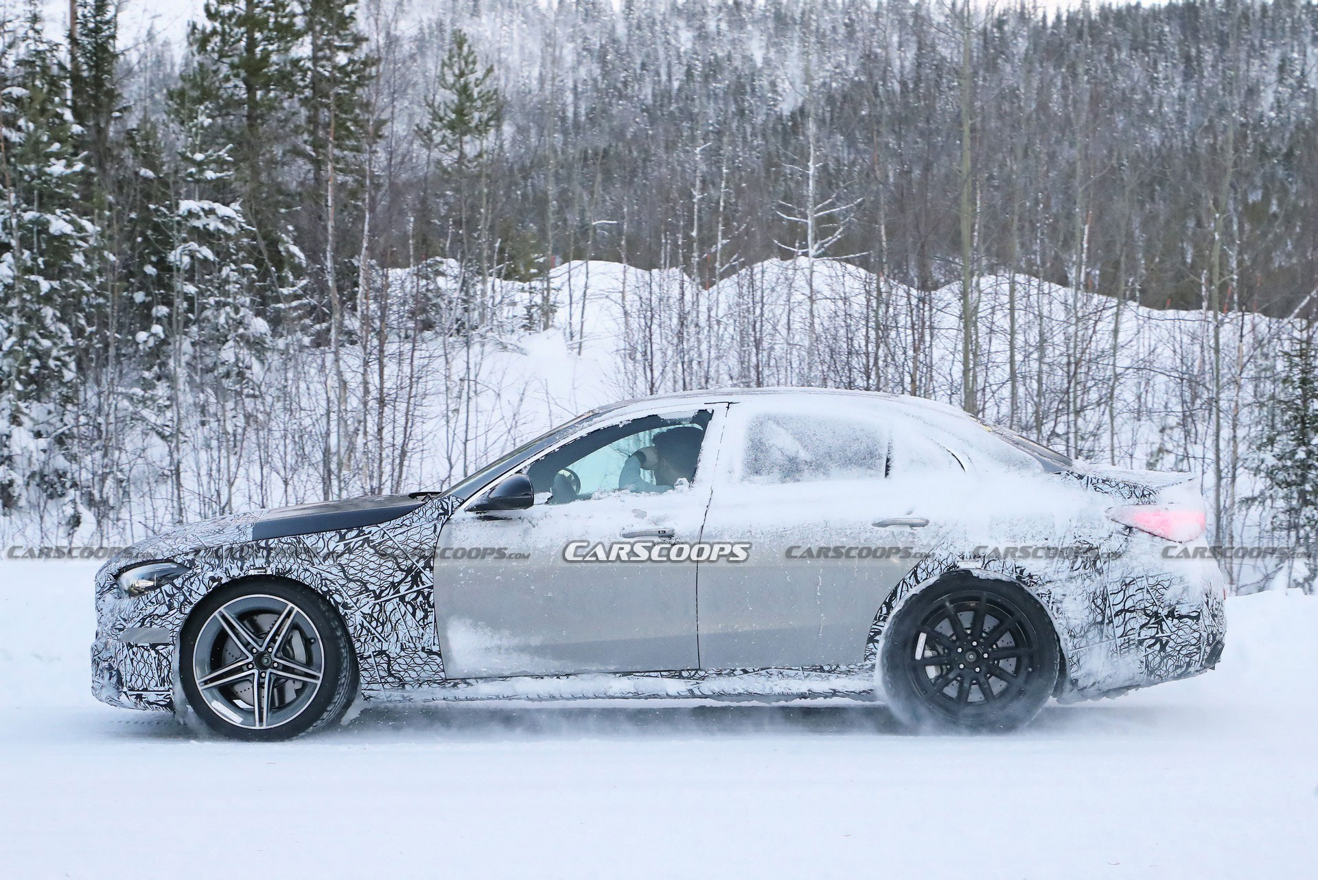 2023 Mercedes-AMG C63 Sedan And Wagon Drop Some Camo, Smile For Their Close-Up