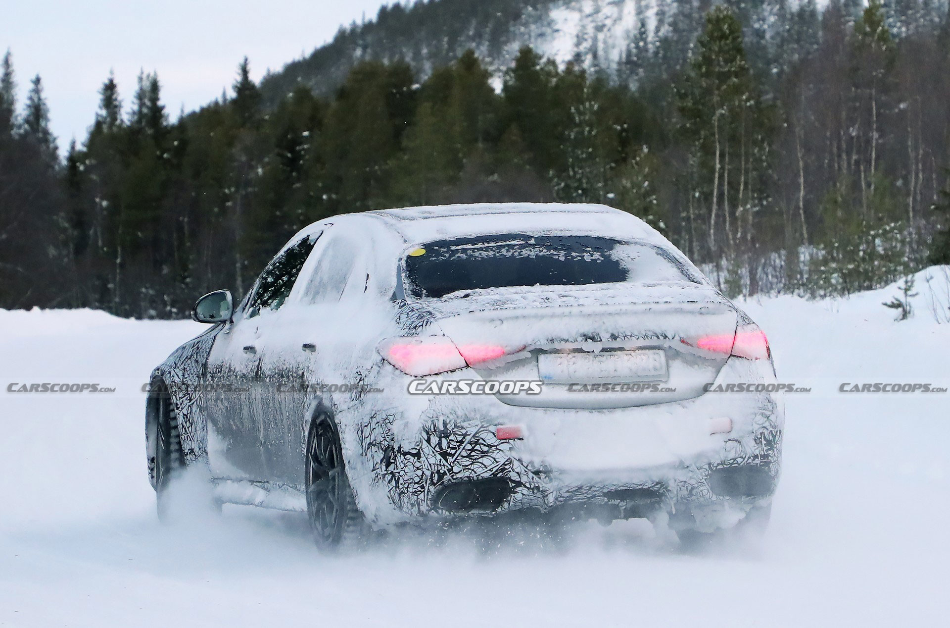 2023 Mercedes-AMG C63 Sedan And Wagon Drop Some Camo, Smile For Their Close-Up