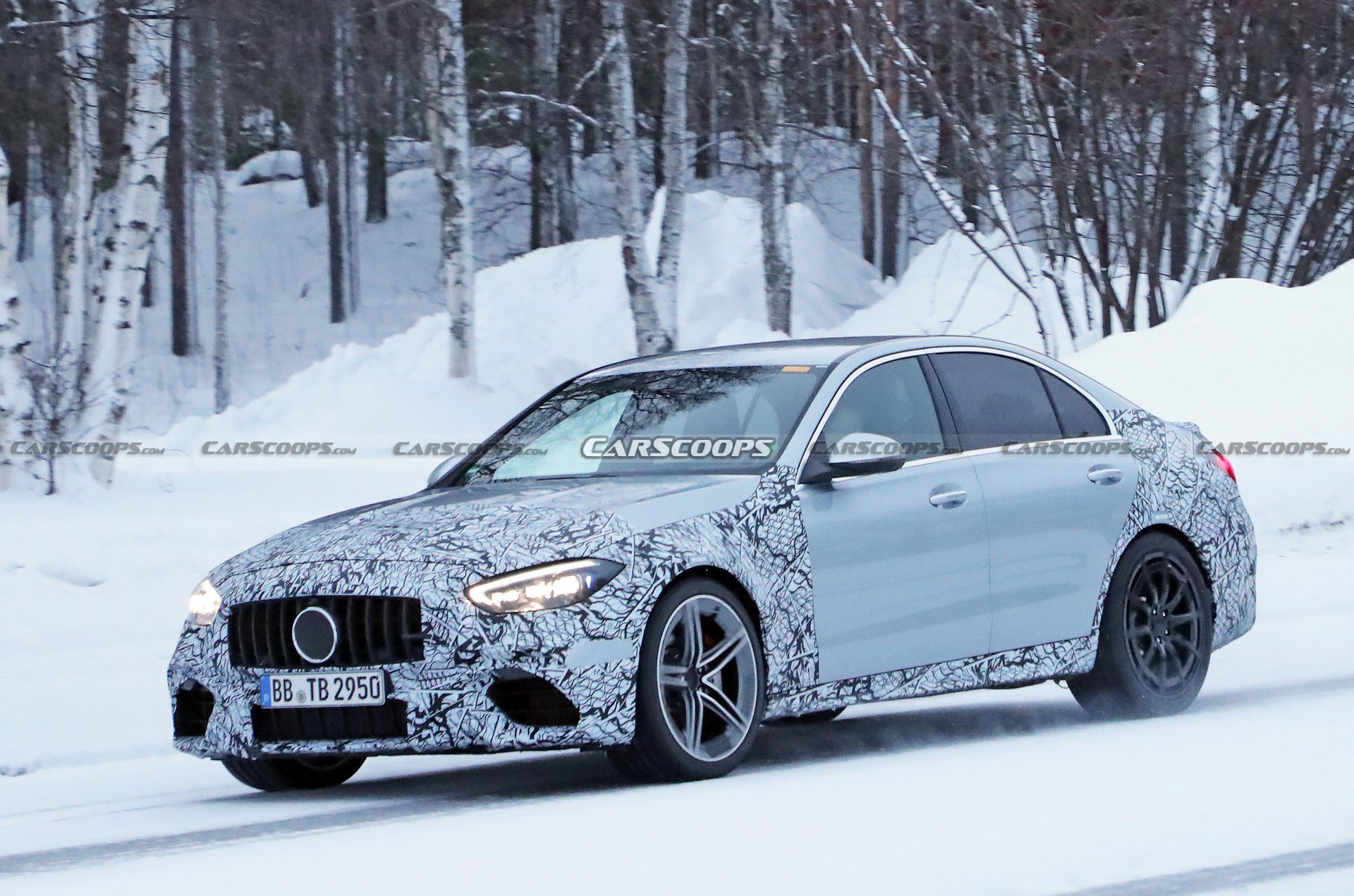 2023 Mercedes-AMG C63 Sedan And Wagon Drop Some Camo, Smile For Their Close-Up