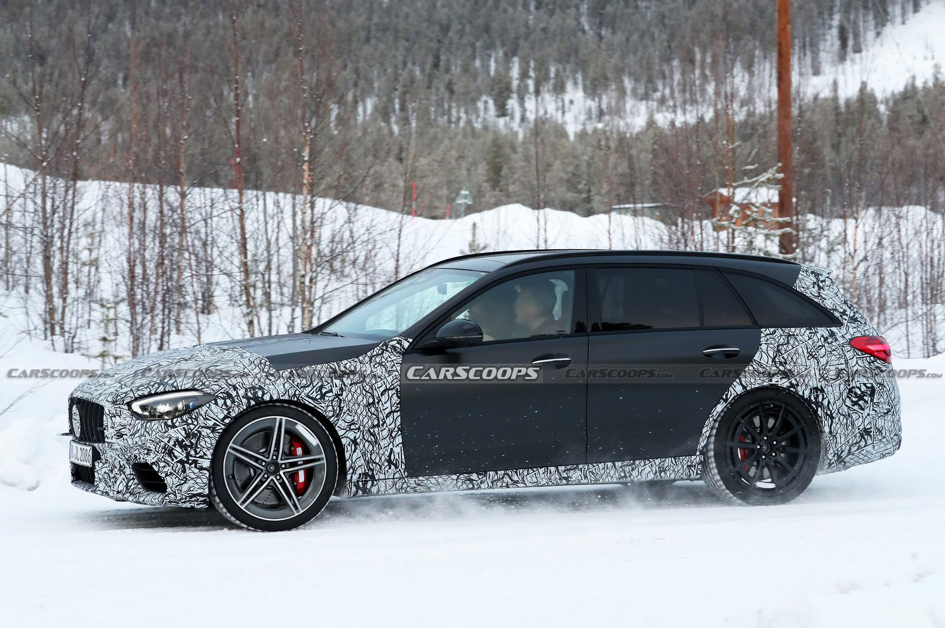 2023 Mercedes-AMG C63 Sedan And Wagon Drop Some Camo, Smile For Their Close-Up