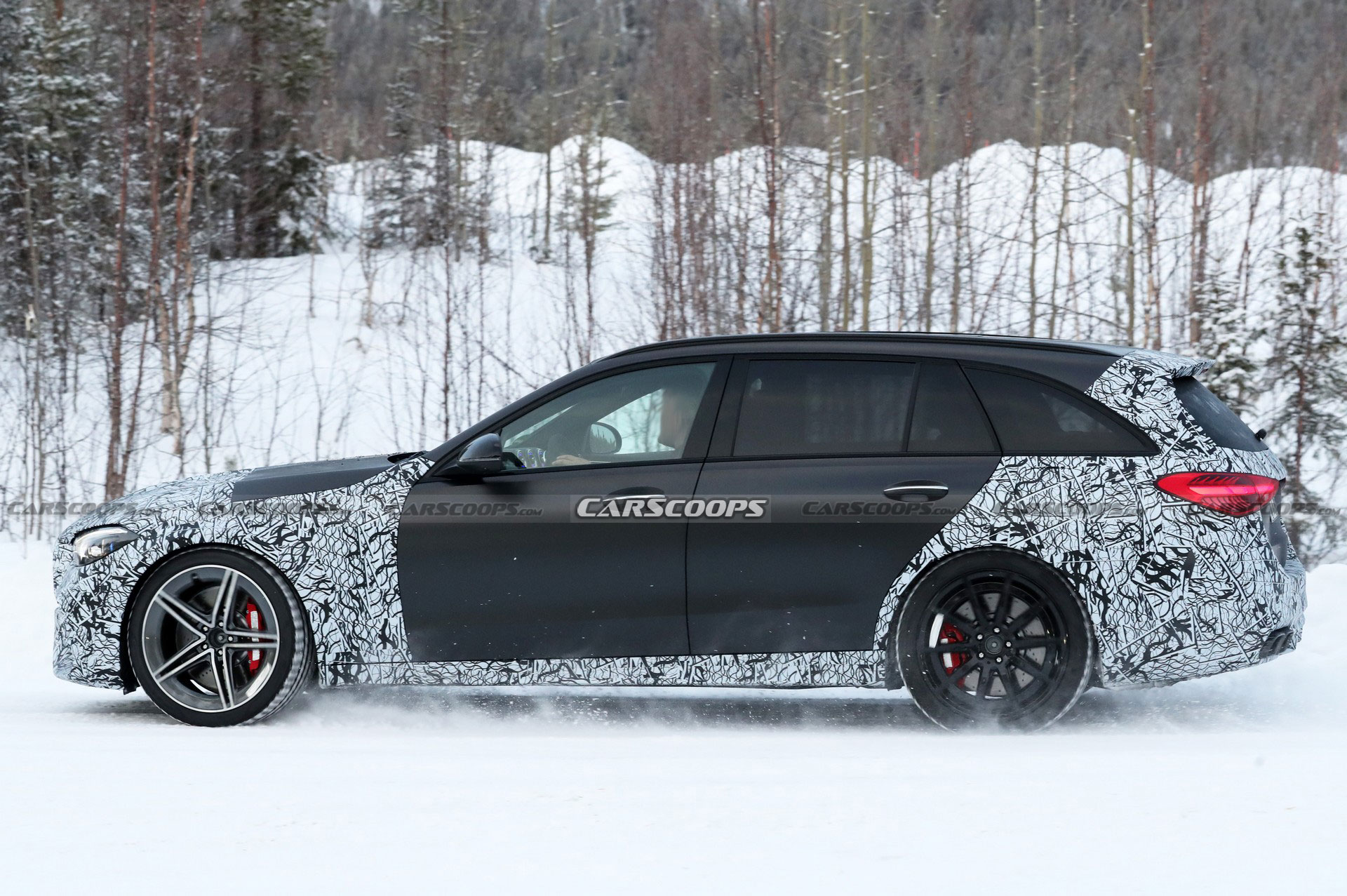 2023 Mercedes-AMG C63 Sedan And Wagon Drop Some Camo, Smile For Their Close-Up
