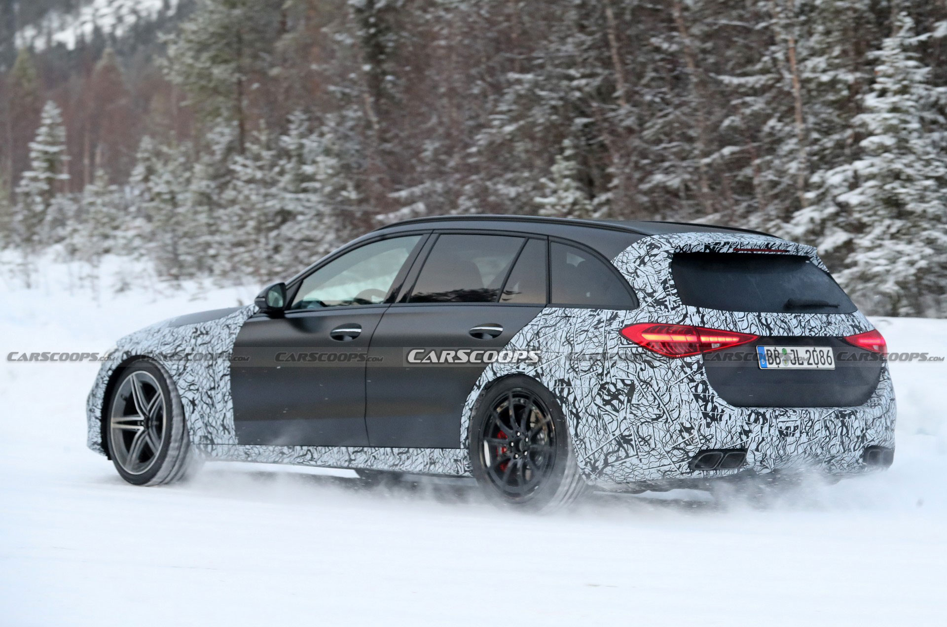 2023 Mercedes-AMG C63 Sedan And Wagon Drop Some Camo, Smile For Their Close-Up