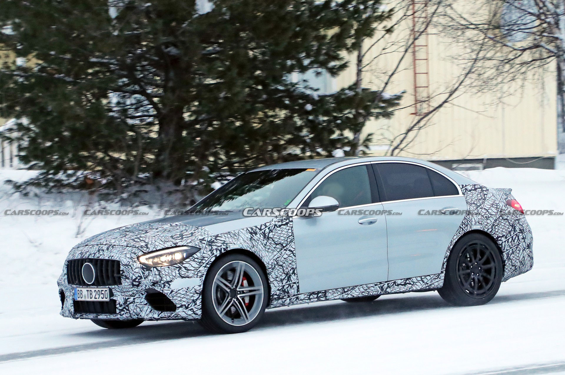 2023 Mercedes-AMG C63 Sedan And Wagon Drop Some Camo, Smile For Their Close-Up