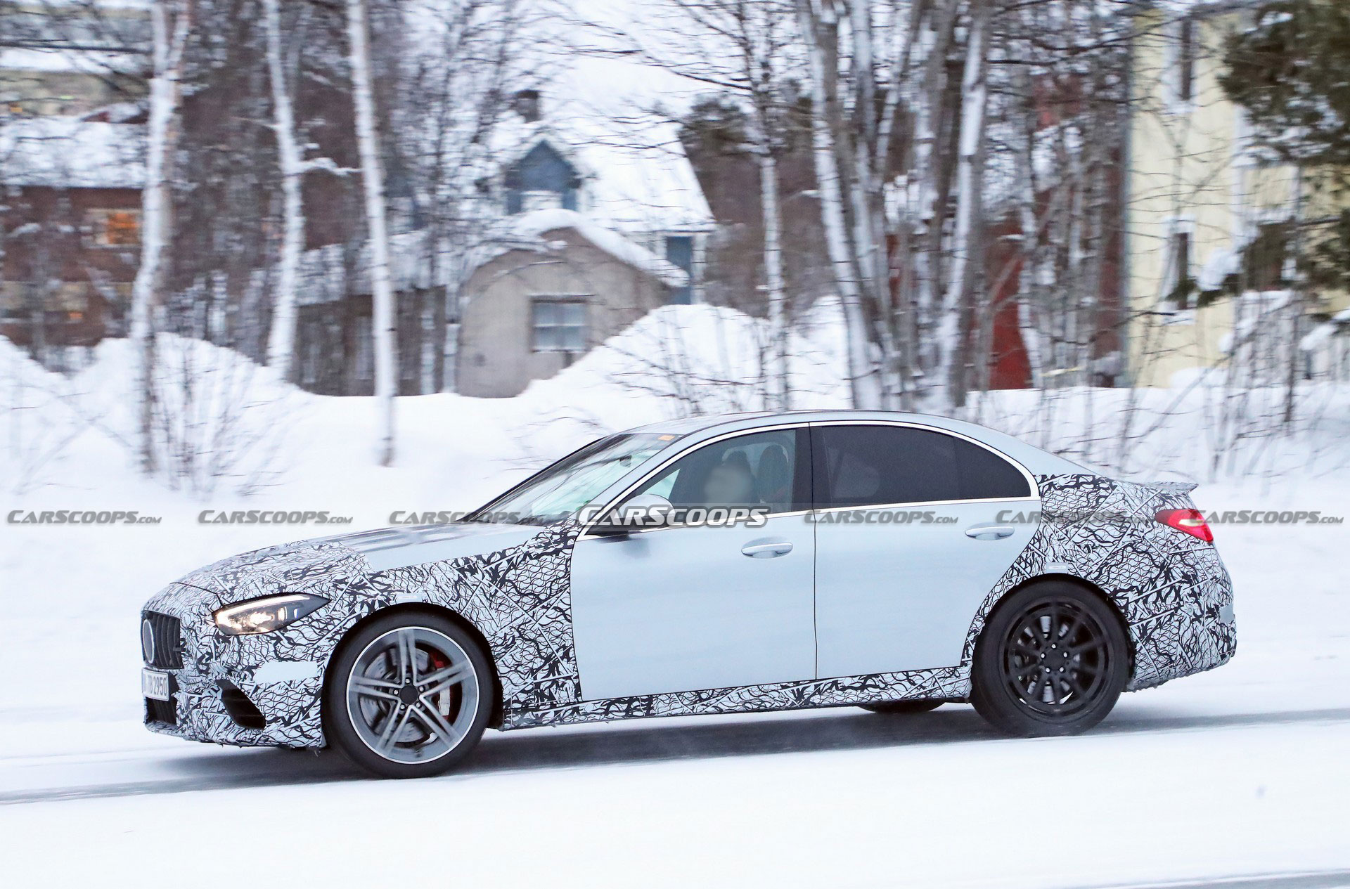 2023 Mercedes-AMG C63 Sedan And Wagon Drop Some Camo, Smile For Their Close-Up