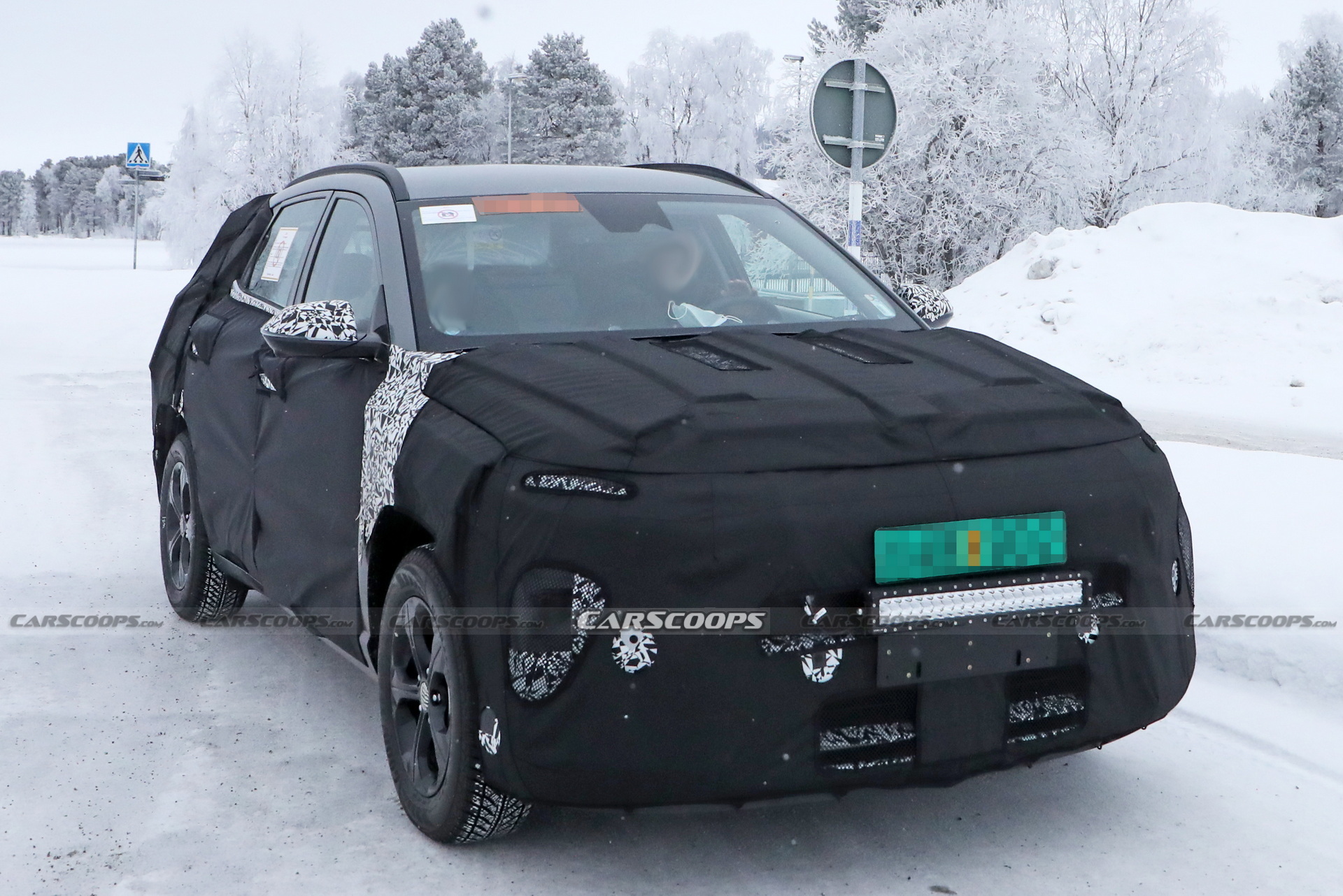 Next-Gen 2024 Hyundai Kona Spotted Testing For The First Time | Carscoops