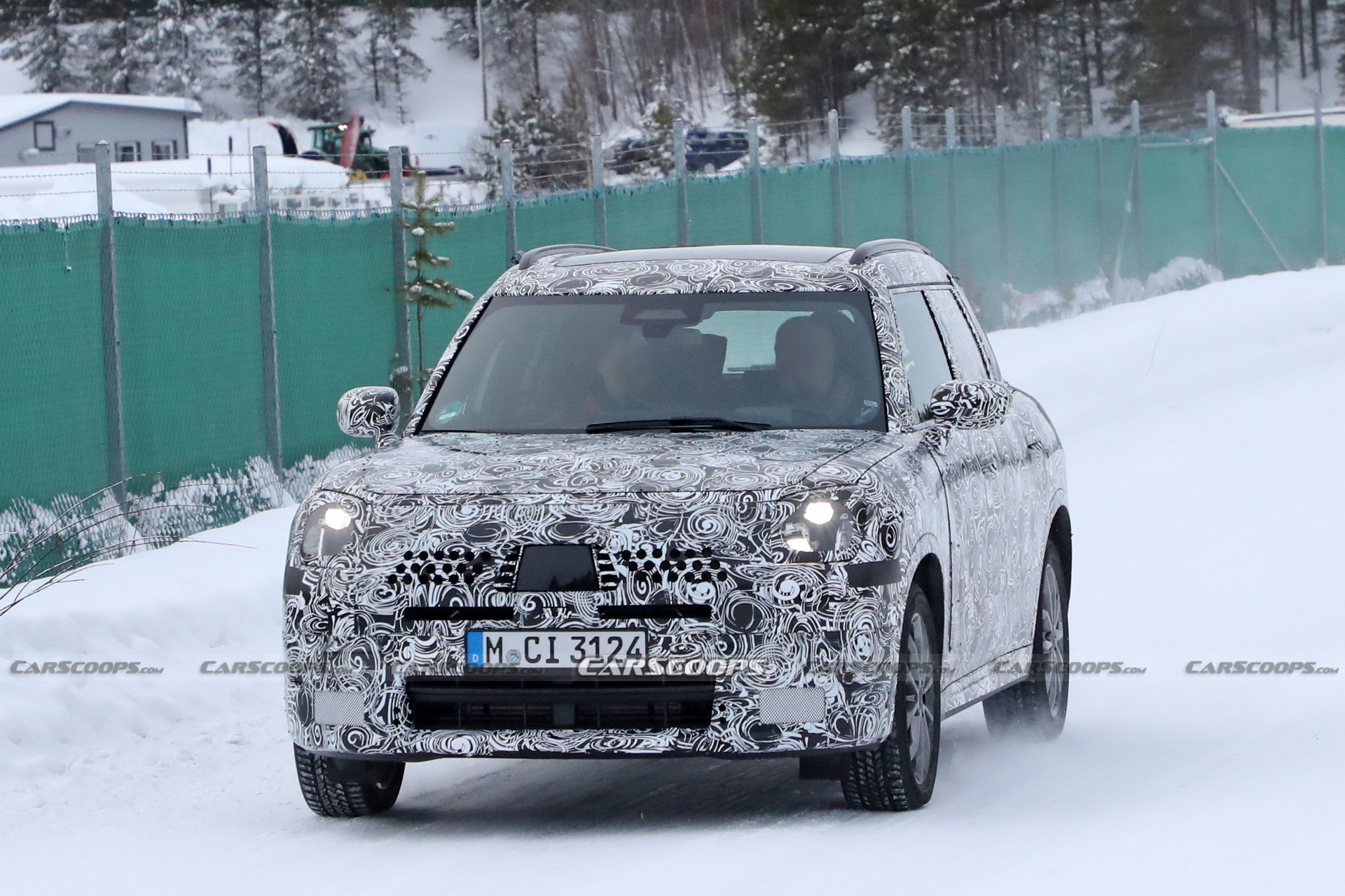 2024 MINI Countryman Interior Shots Reveal Huge Round Screen