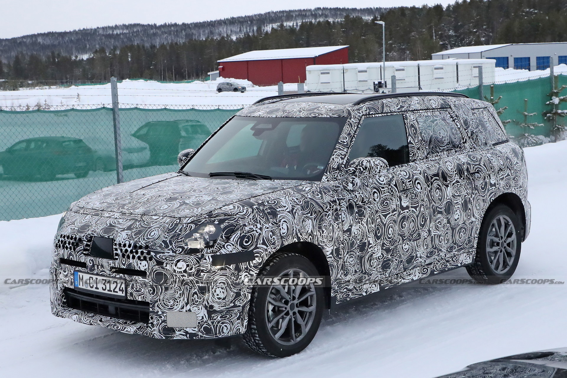 2024 MINI Countryman Interior Shots Reveal Huge Round Screen