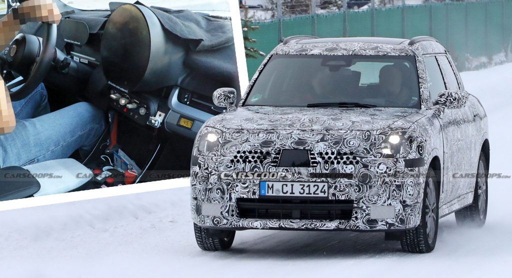  2024 MINI Countryman Interior Shots Reveal Huge Round Screen