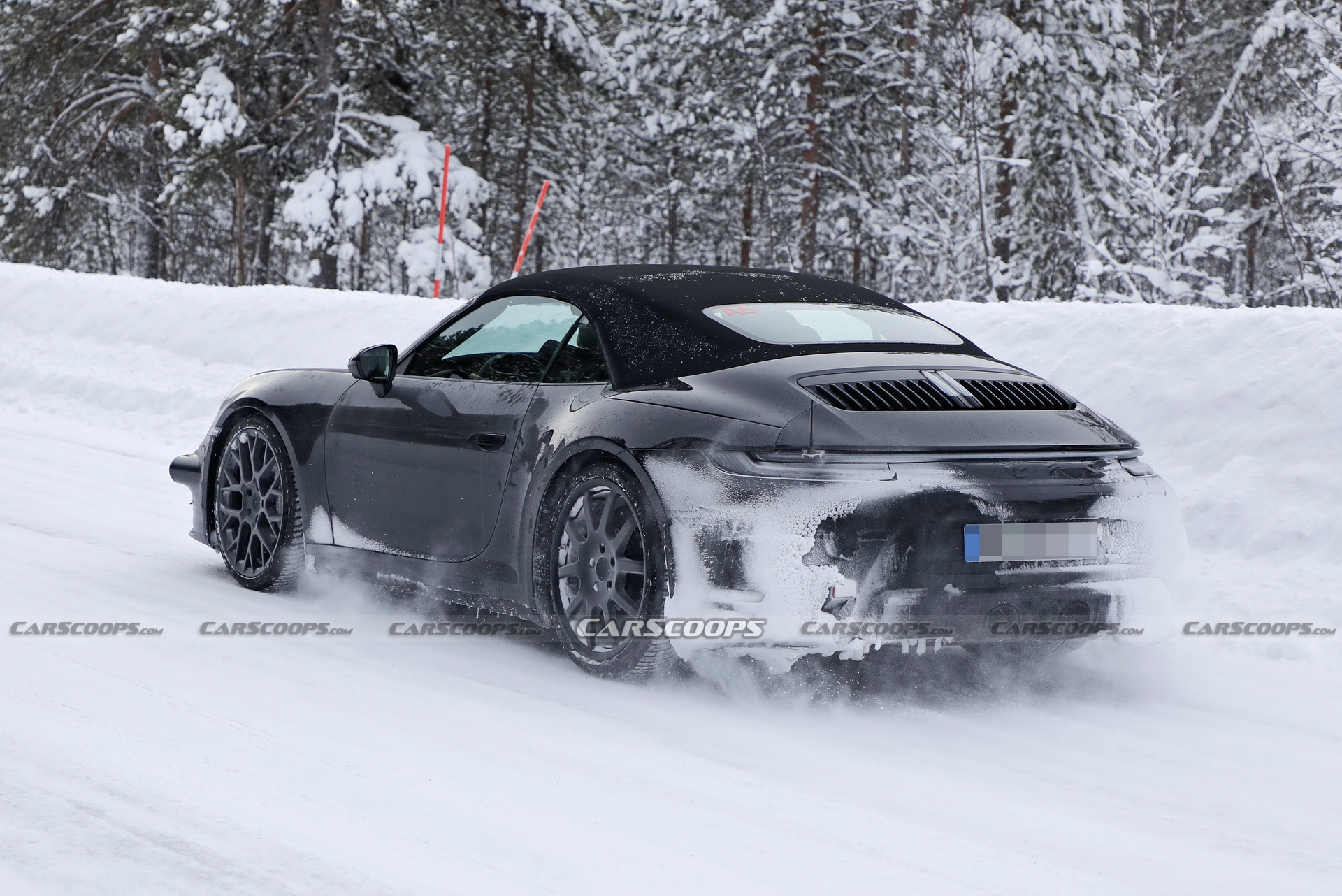 Updated 2024 Porsche 911 Convertible Spied For The First Time As 4.0-Liter N.A Engine Rumor Persists