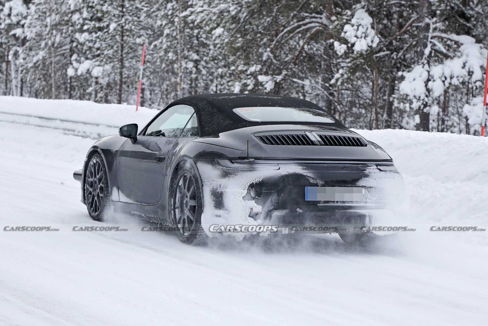 Updated 2024 Porsche 911 Convertible Spied For The First Time As 4.0-Liter N.A Engine Rumor Persists