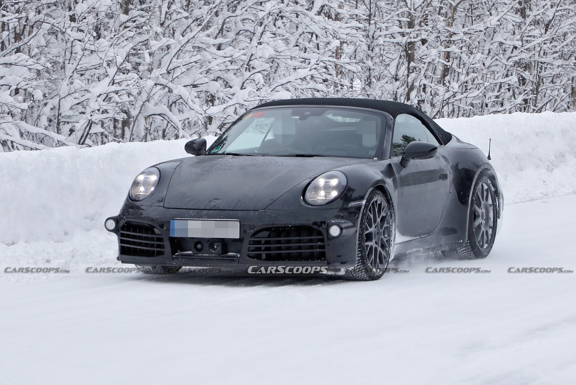 Updated 2024 Porsche 911 Convertible Spied For The First Time As 4.0-Liter N.A Engine Rumor Persists