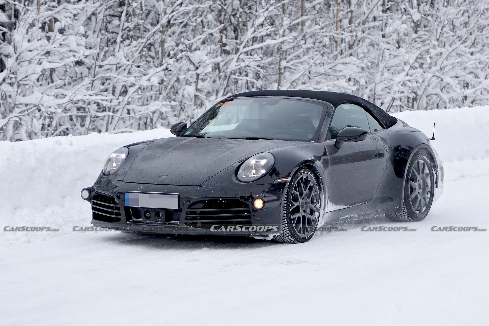 Updated 2024 Porsche 911 Convertible Spied For The First Time As 4.0-Liter N.A Engine Rumor Persists