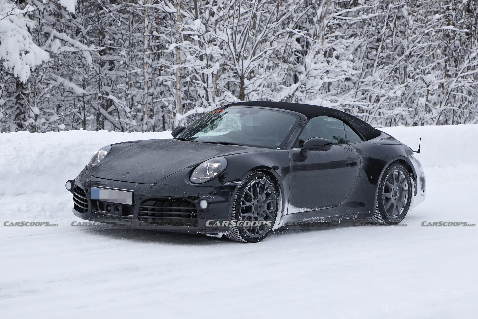 Updated 2024 Porsche 911 Convertible Spied For The First Time As 4.0-Liter N.A Engine Rumor Persists