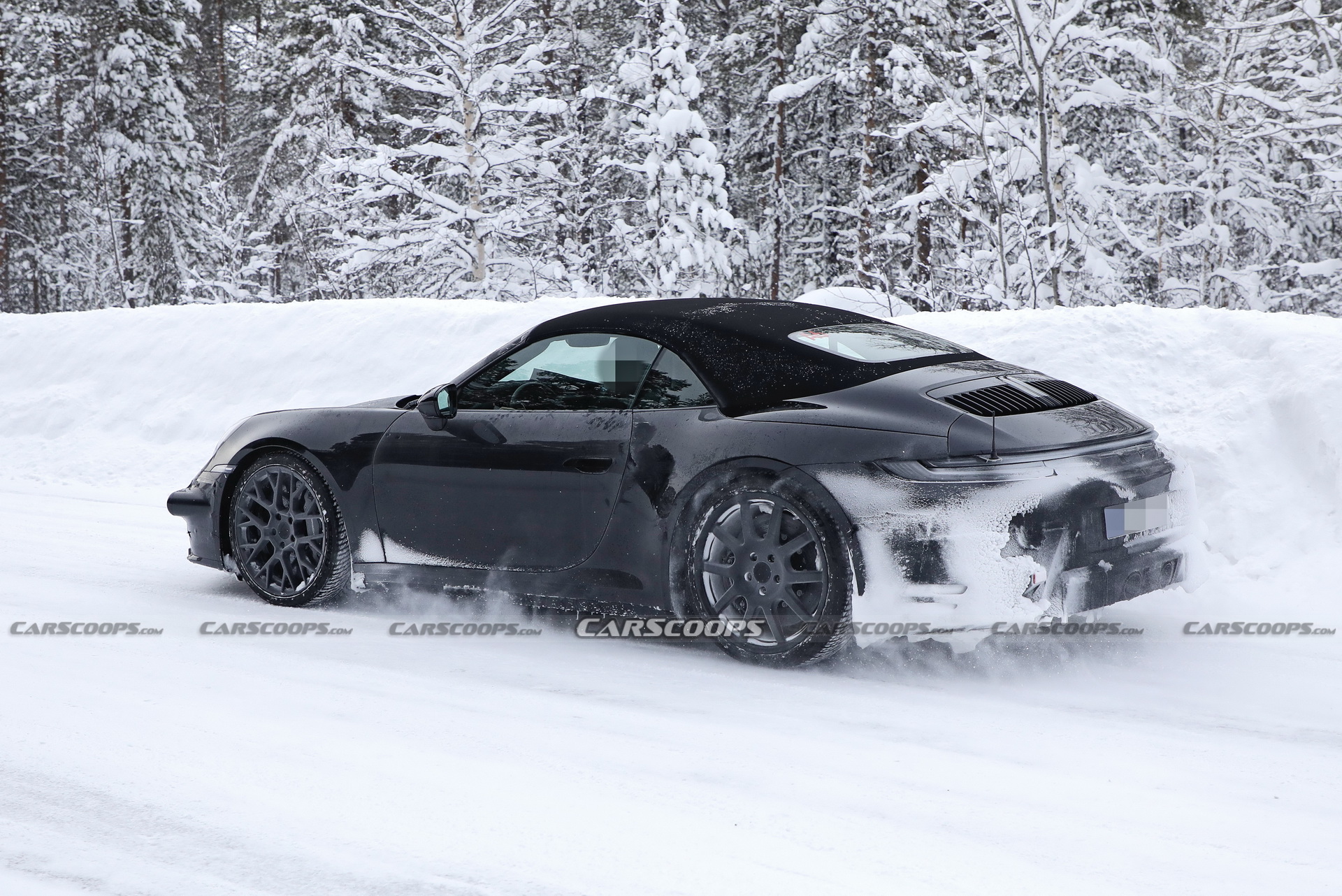 Updated 2024 Porsche 911 Convertible Spied For The First Time As 4.0-Liter N.A Engine Rumor Persists