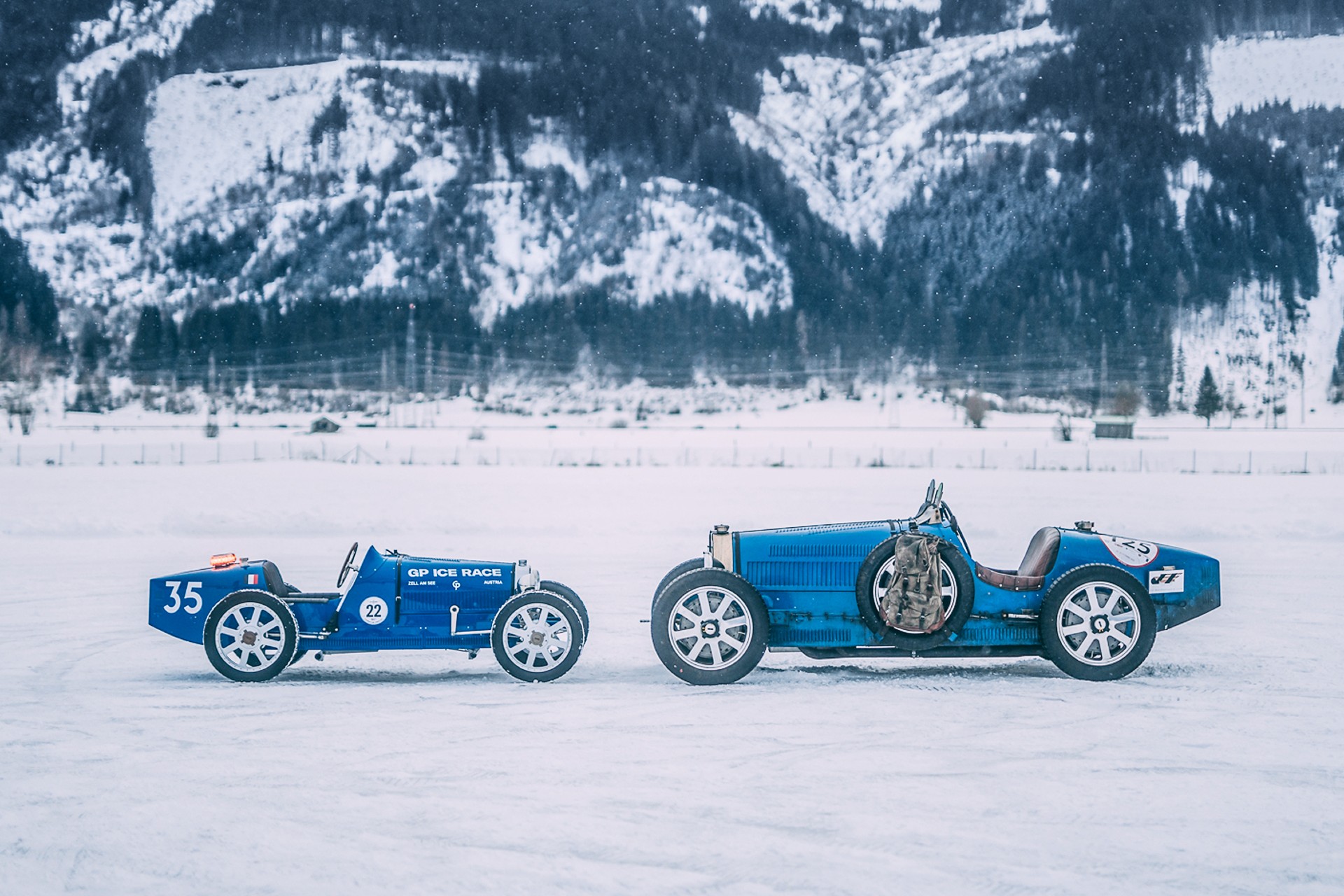 Bugatti Pays Homage To Its Racing History With The All-Electric Baby II At The GP Ice Race