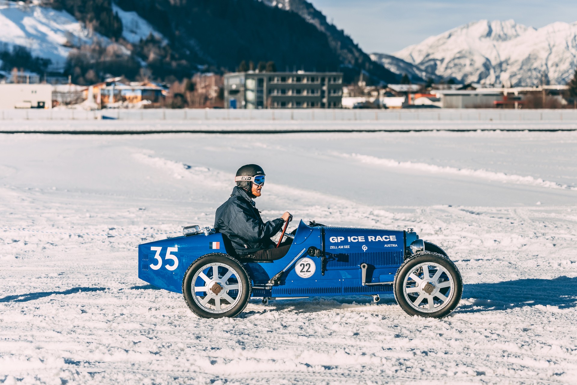 Bugatti Pays Homage To Its Racing History With The All-Electric Baby II At The GP Ice Race