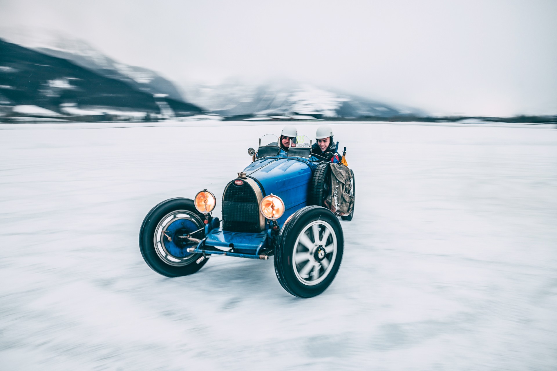 Bugatti Pays Homage To Its Racing History With The All-Electric Baby II At The GP Ice Race