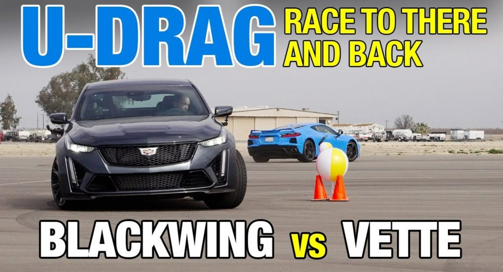  Watch The Last Great American V8 Sedan Take On The C8 Corvette In A Unique Drag Race