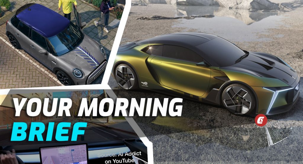 Electric DS Supercar Concept, MINI Brick Lane Edition, And Another Tesla FSD Crash: Your Morning Brief