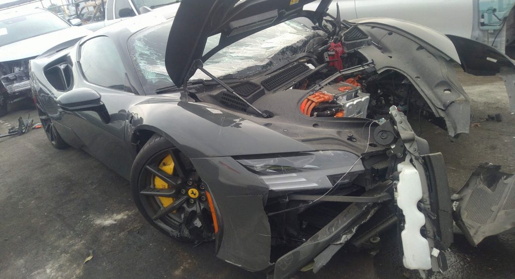 A 2022 Ferrari SF 90 Stradale Was Destroyed After Just 189 Miles