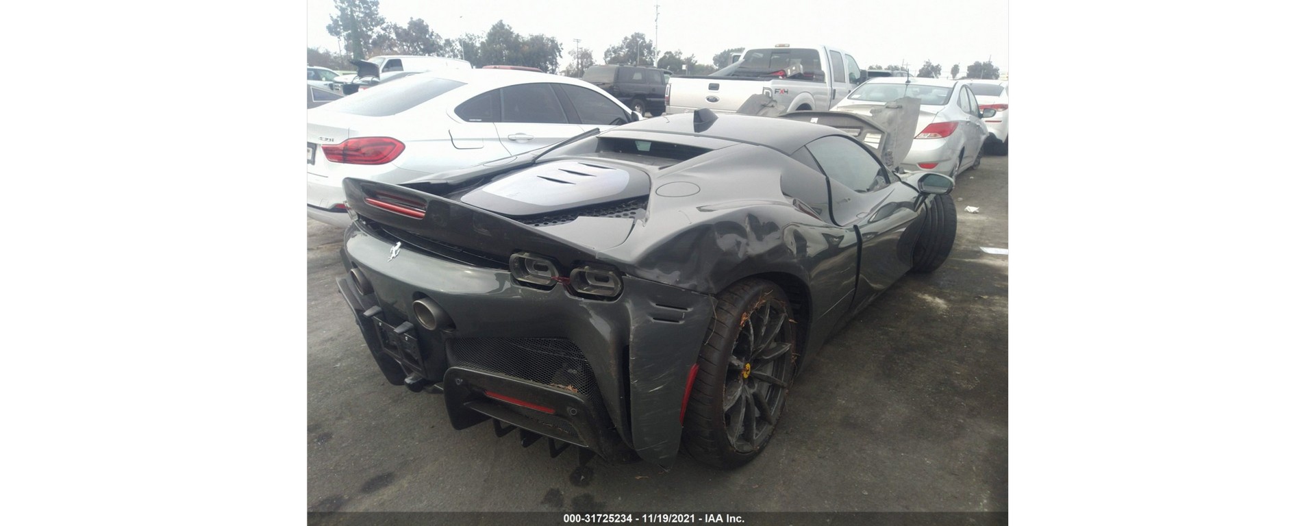 A 2022 Ferrari SF 90 Stradale Was Destroyed After Just 189 Miles