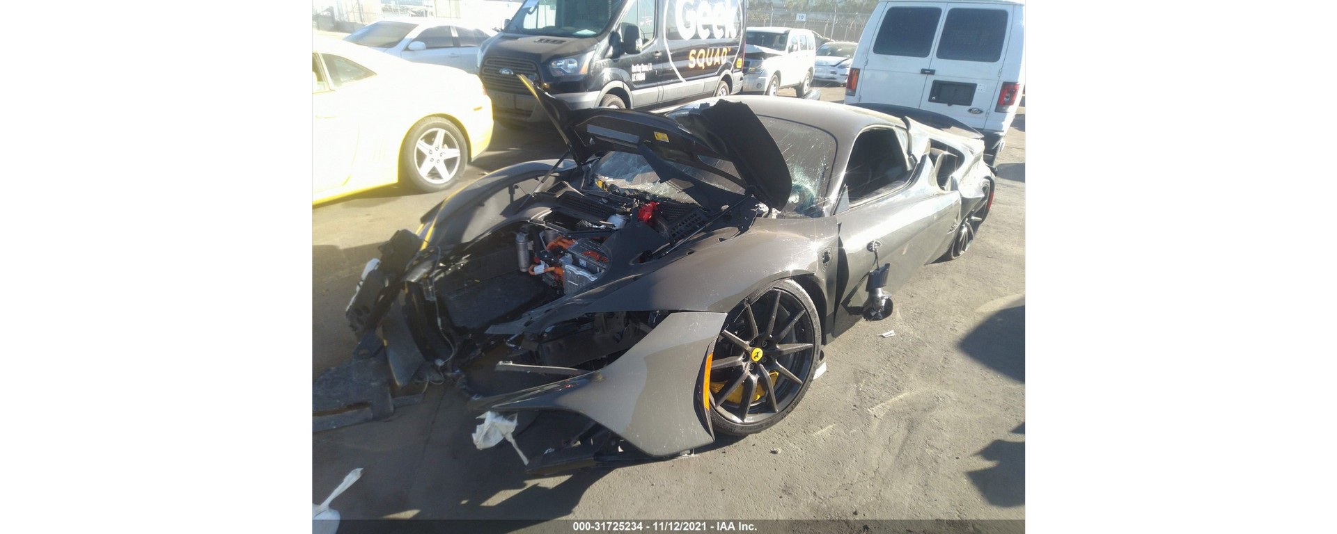 A 2022 Ferrari SF 90 Stradale Was Destroyed After Just 189 Miles