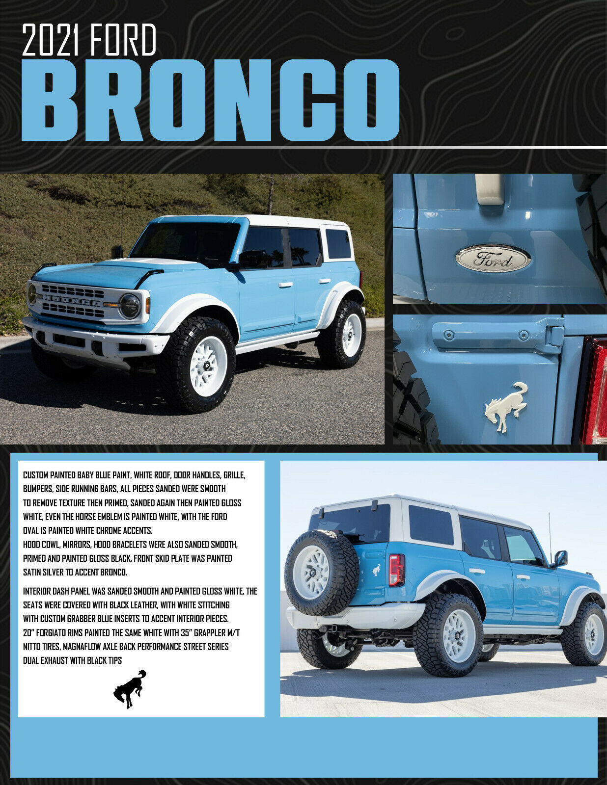 Retro-Styled Ford Bronco Built For SEMA Can Now Be Yours