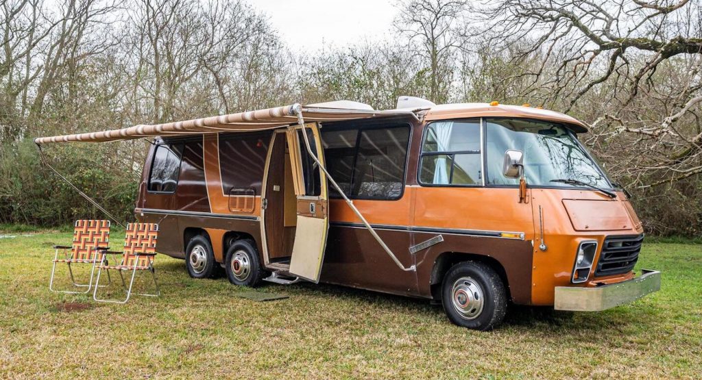  Take A Road Trip Back To 1973 With This Funky GMC MotorHome