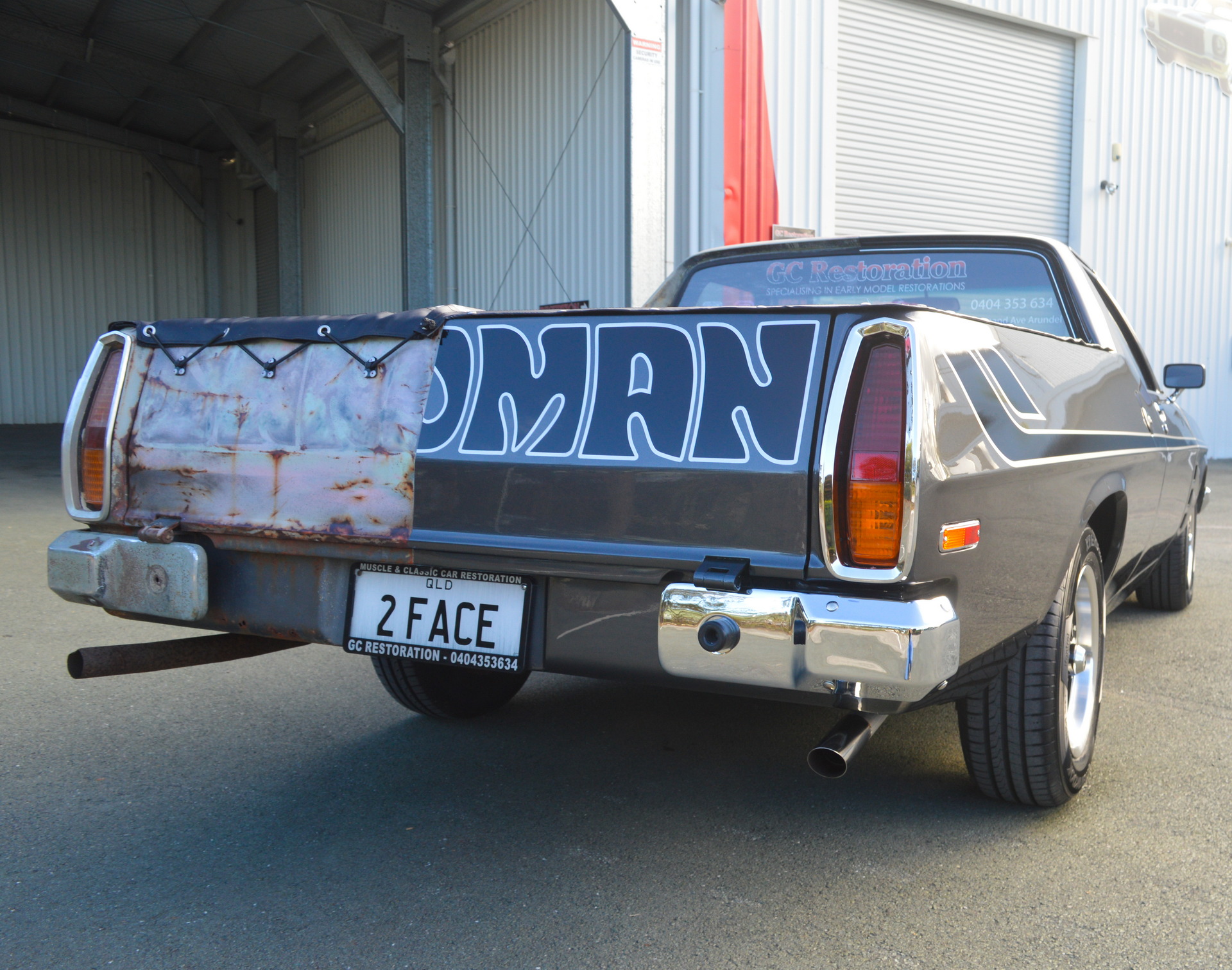 Two-Faced Holden Ute Might Be The Best Running Classic Car Restoration Ad Ever