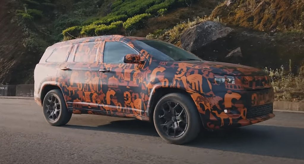  Jeep Meridian Seven-Seater SUV Teased As India’s Commander