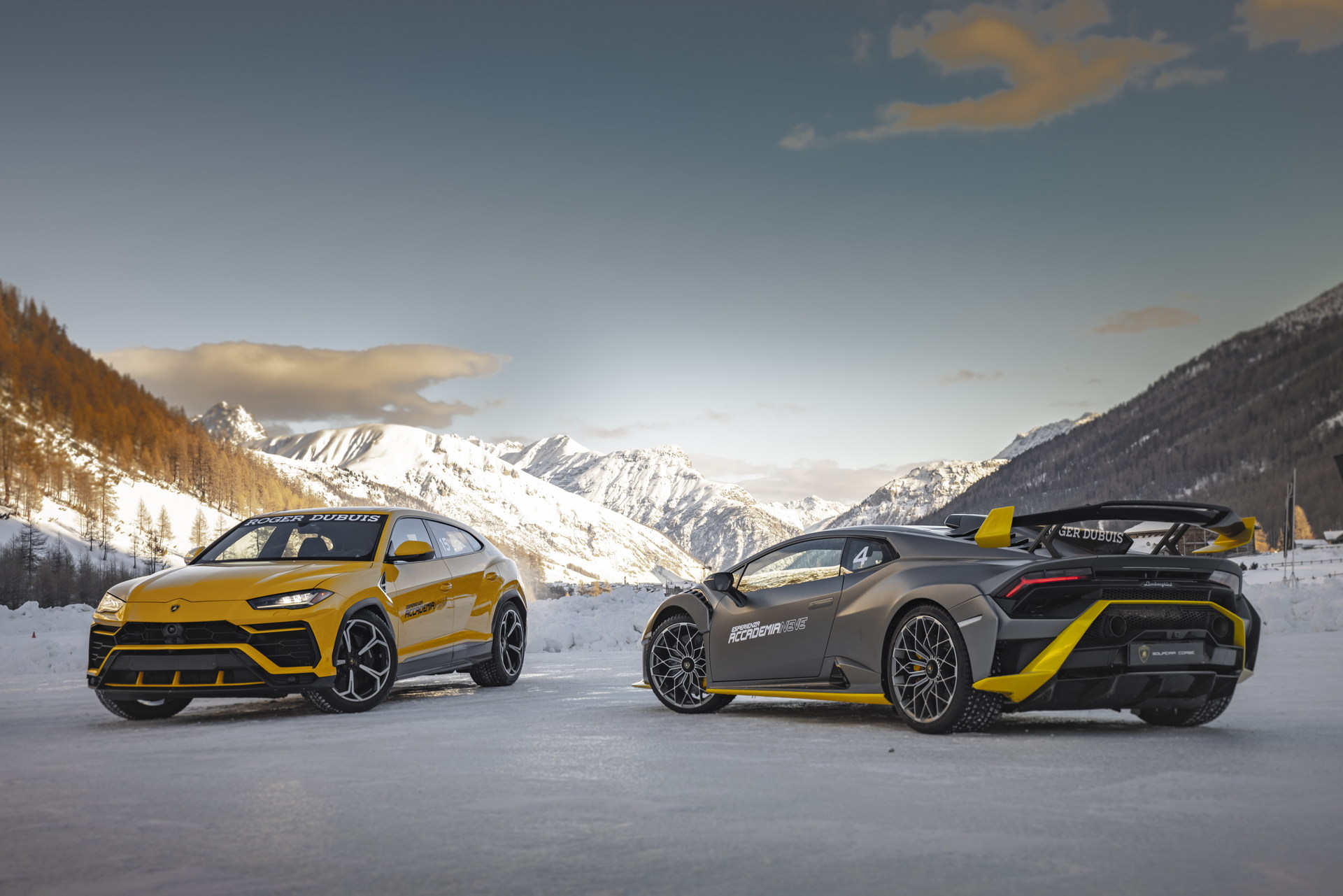 Lamborghinis Just Want To Have Fun In The Snow