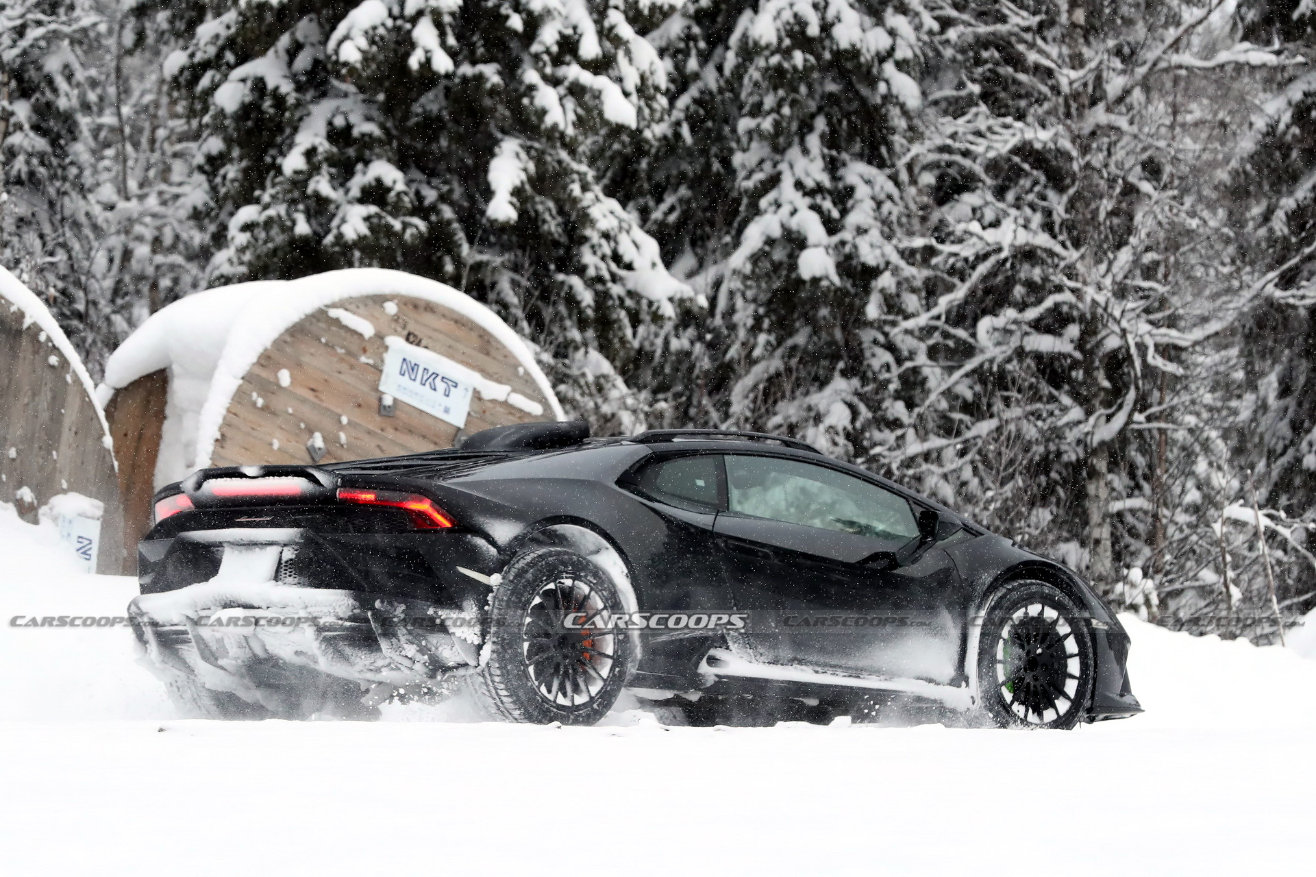 Lamborghini Huracan Sterrato Off-Road Supercar Spied Getting High Next To The Urus