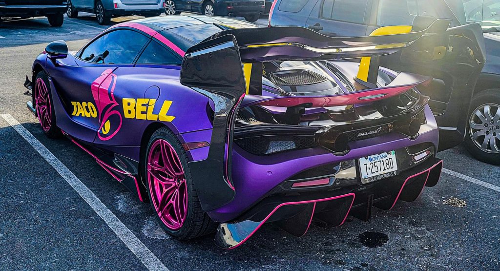  McLaren 720S Looks Bizarre With Senna GTR Bodykit And Taco Bell Branding