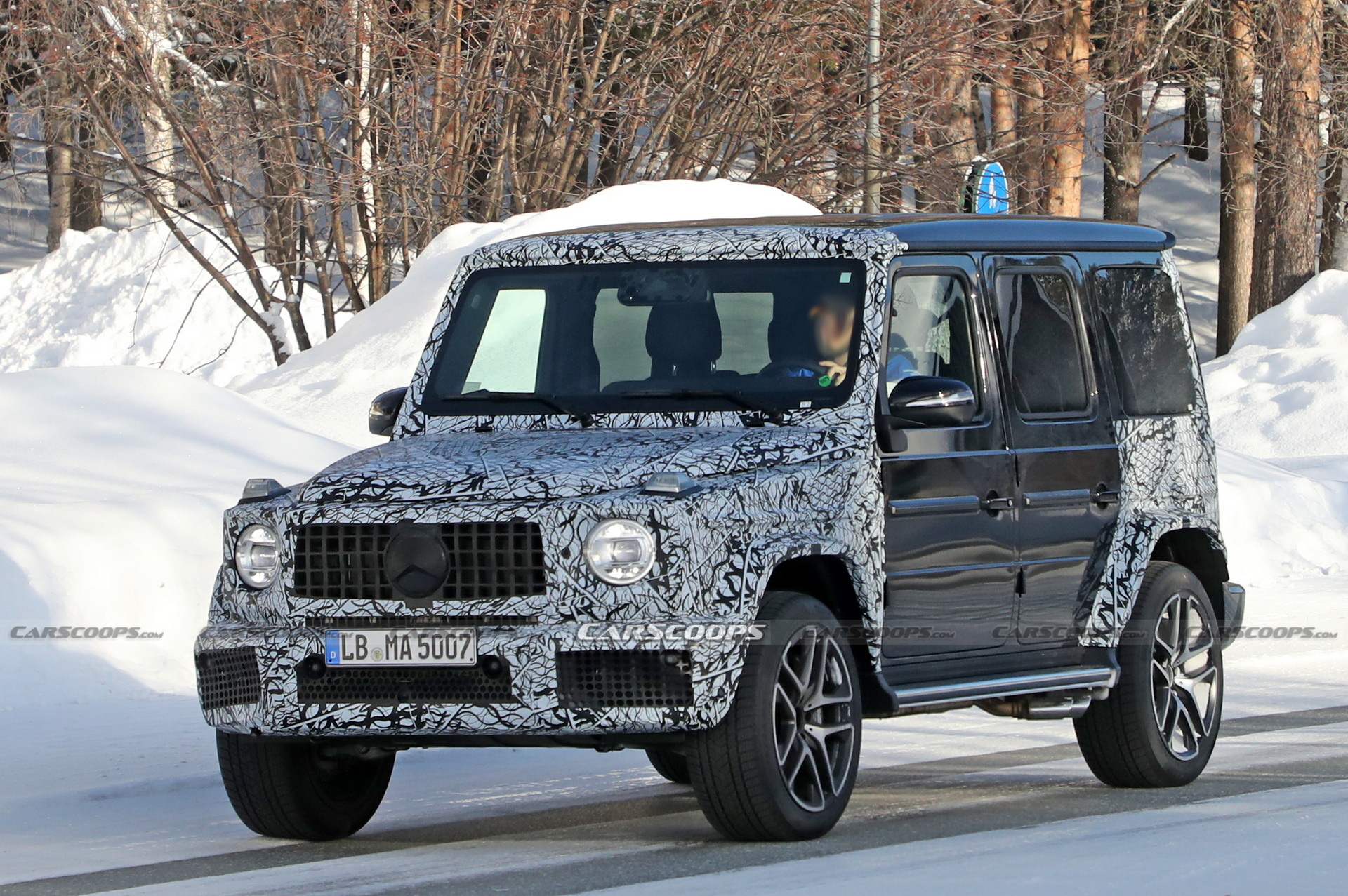 Facelifted Mercedes-AMG G63 Spotted Testing Again And With No Hybrid Stickers In Sight